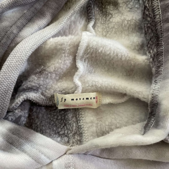 Free People Work It Out Tie Dye Hoodie-Size Medium - Picture 6 of 8